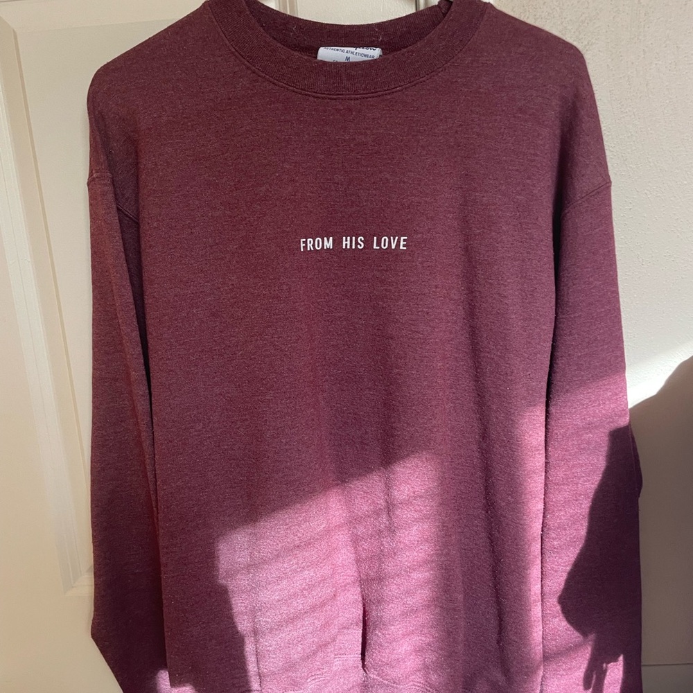 Unisex Christian Burgundy Crewneck Sweatshirt